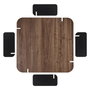 Nordure Mesa de Café Marais Venezia Walnut y Madera Negra